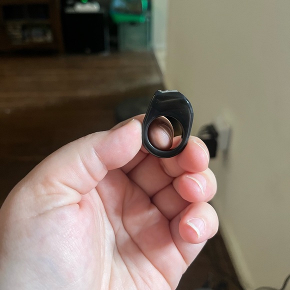 EUC Dara Ettinger Druzy Quartz Black Statement Ring - Picture 4 of 5